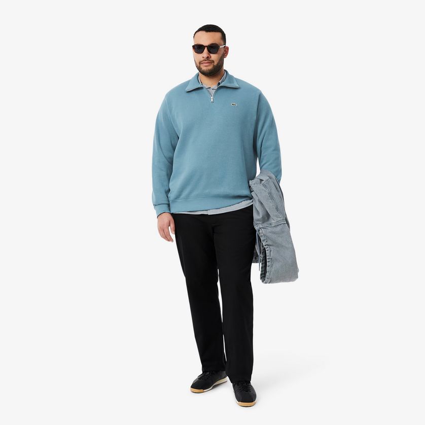 Lacoste SH1927 52 166 Men’s Sweater w/ Neck Zip – Navy