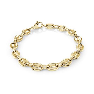 Italgem SMB799-GO Women's Gold Plated Gucci Link Bracelet
