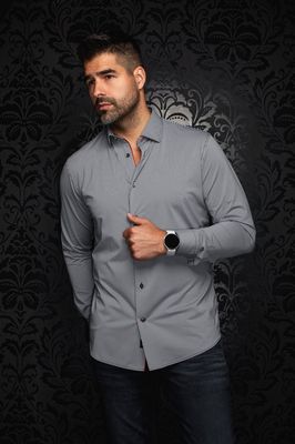 Au Noir VOLTA- Men's LS Dress Shirt/