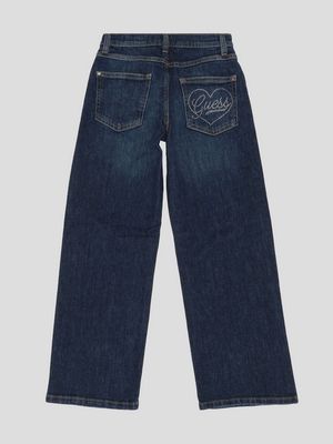 Guess J5BA10D4MS0 Girl's Low Waist Denim Jeans/