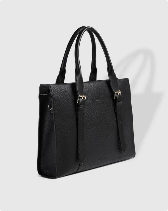 Louenhide HARPER- Laptop Crossbody Bag – Black