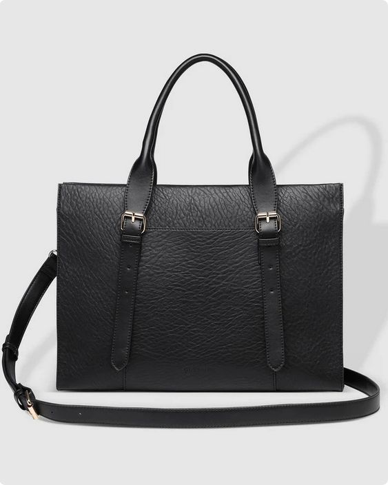 Louenhide HARPER- Laptop Crossbody Bag – Black