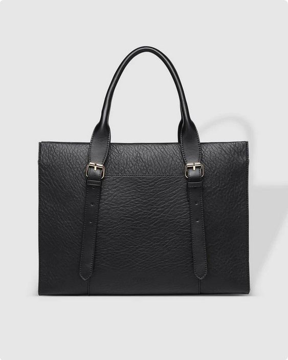 Louenhide HARPER- Laptop Crossbody Bag – Black