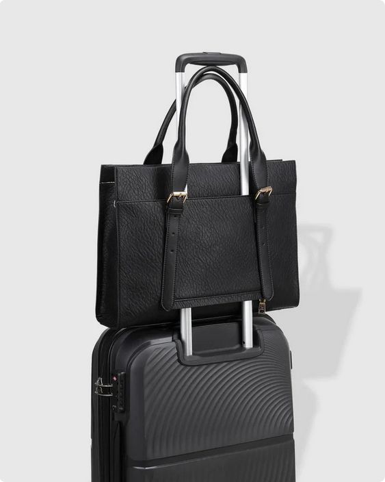 Louenhide HARPER- Laptop Crossbody Bag – Black