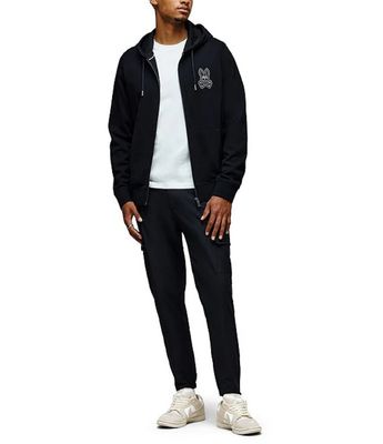 Psycho Bunny MT0500058 Mens Zip Up Hoodie