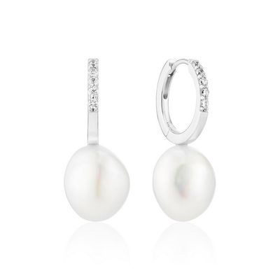 Sif Jakobs E2443-PCZ Silver CZ Padua Uno Earrings