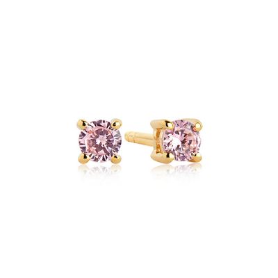 Sif Jakobs E3MMRD Gold Plated CZ Stud Earrings/