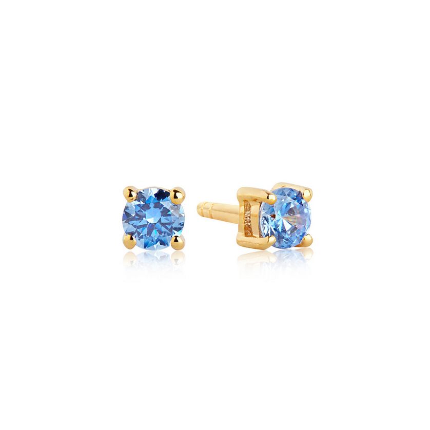 Sif Jakobs E3MMRD Gold Plated CZ Stud Earrings