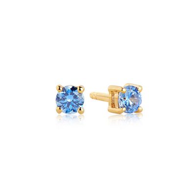 Sif Jakobs E3MMRD Gold Plated CZ Stud Earrings/
