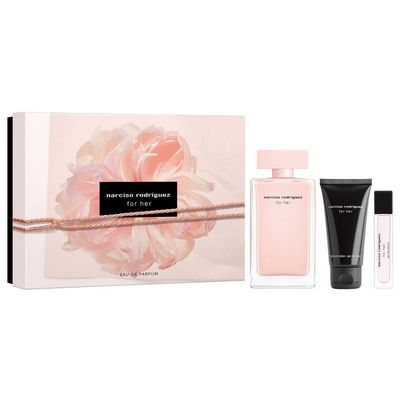 Narciso Rodriguez 82000947 Women’s Eau De Parfum, Purse Spray & Body Lotion 3PC Gift Box Set 100ml, 10ml, 50ml