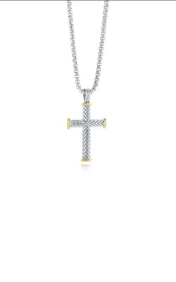 Italgem SC184-WY Men's S.Steel Polished Cross Chain/