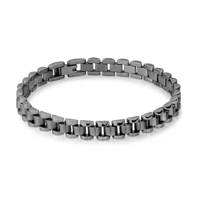 Italgem SMB487 Men's Gun-IP S.Steel Rolex Design Bracelet