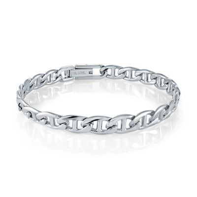 Italgem SMB660 Men's S.Steel 7MM- Mariner Link Bracelet
