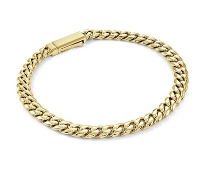 Italgem SMB834 Men's S.Steel 6MM- Curb Key Clasp Bracelet