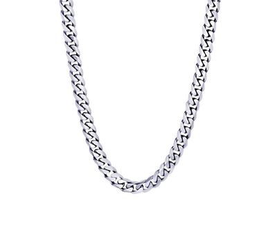 Italgem SN61 Men's S.Steel 6MM-Polished Curb Chain/