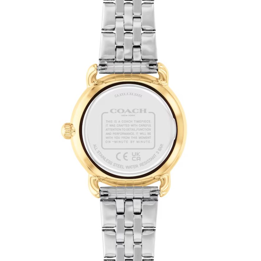 Coach 14504618 Women's Two-Tone Analog Watch with Silver-Tone Dial