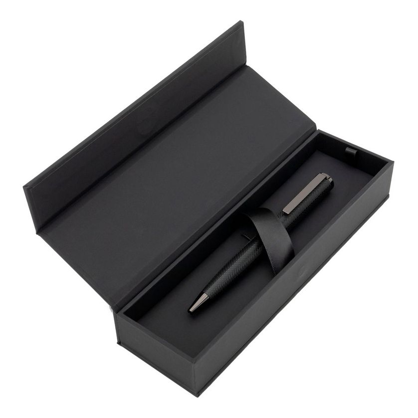 Hugo Boss HSI1064D Formation Herringbone Gun Ball Point Pen