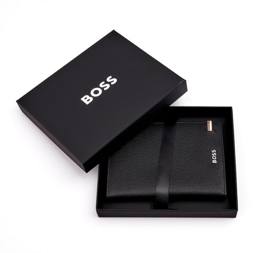 Boss HLP421A Iconic Black Passport Holder