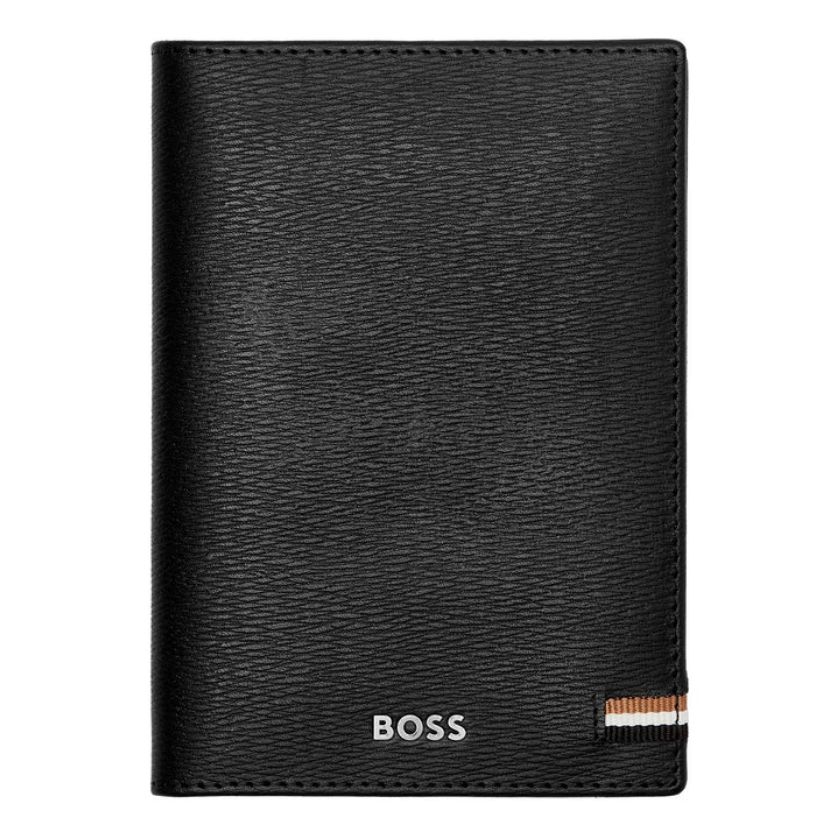 Boss HLP421A Iconic Black Passport Holder