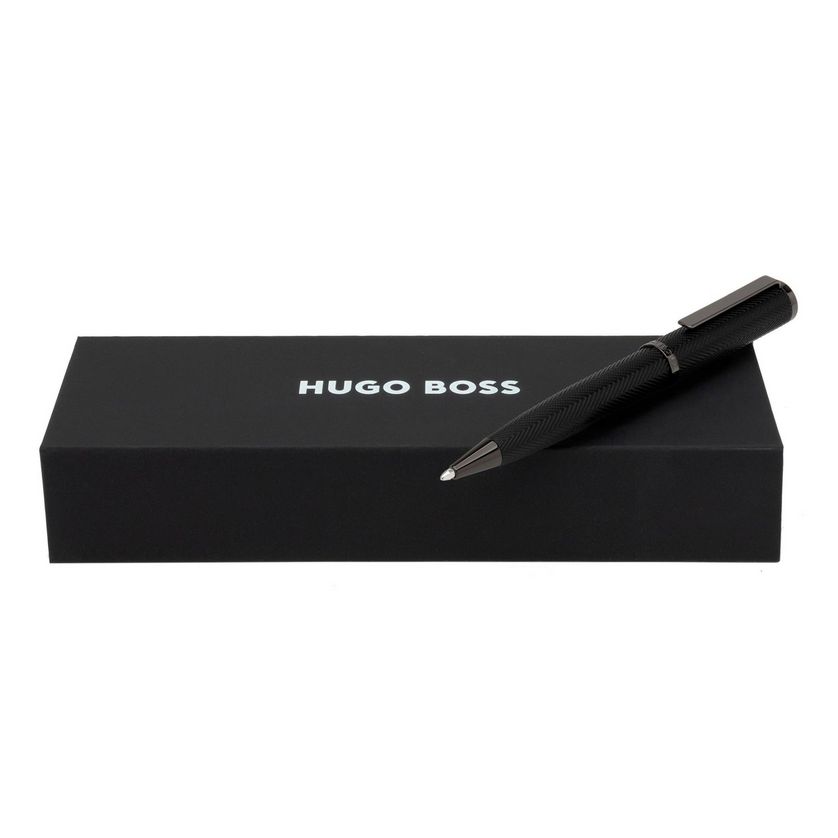 Hugo Boss HSI1064D Formation Herringbone Gun Ball Point Pen