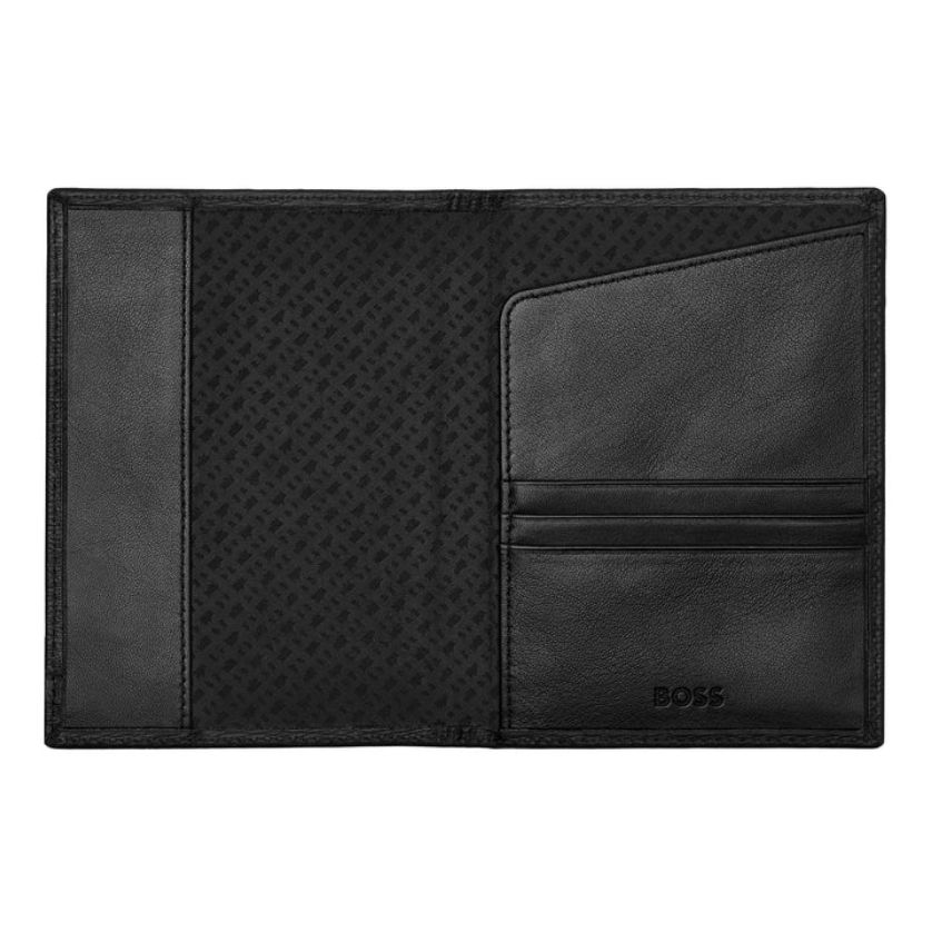 Boss HLP421A Iconic Black Passport Holder