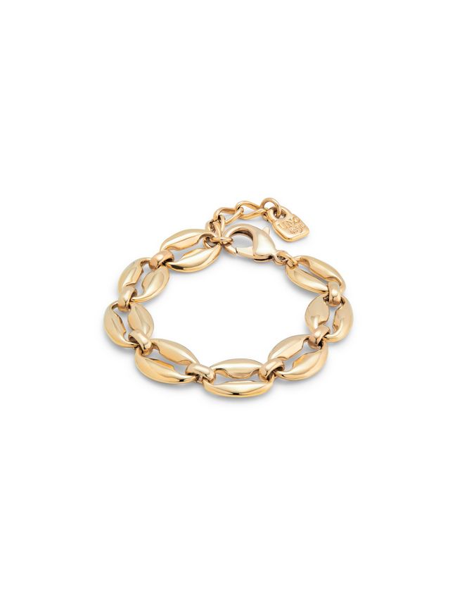 UNOde50 PUL2407ORO0000M 18kt Gold-Plated Small Oval Links Bracelet