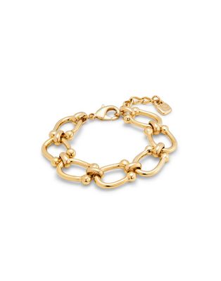 UNOde50 PUL2421ORO0000U 18kt Gold-Plated Medium Oval Links Bracelet