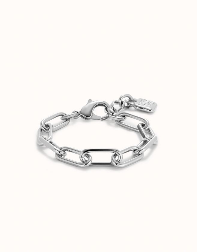 UNOde50 PUL2468MTL0000M Silver Plated Chain Link Bracelet