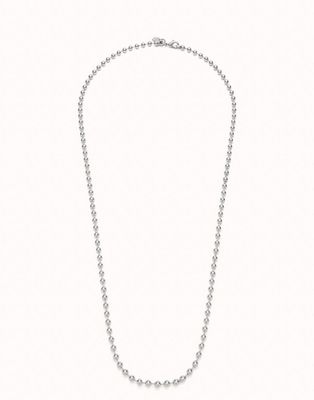 Uno de 50 COL1968MTL0000U Silver Plated Long Beaded Necklace