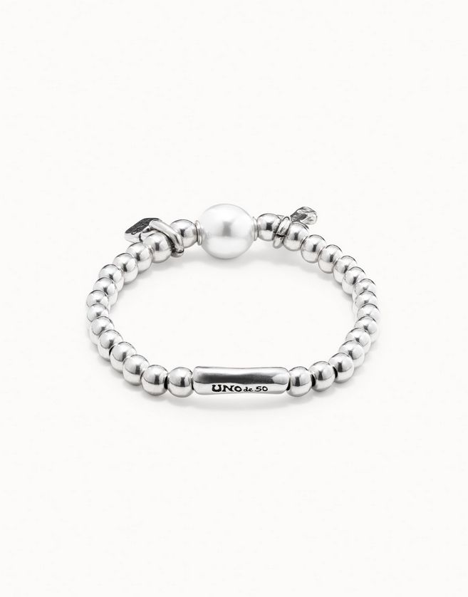 UNOde50 PUL1523BPLMTL0L Bracelet Large Pearl & Key