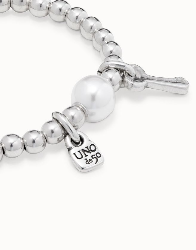 UNOde50 PUL1523BPLMTL0L Bracelet Large Pearl & Key