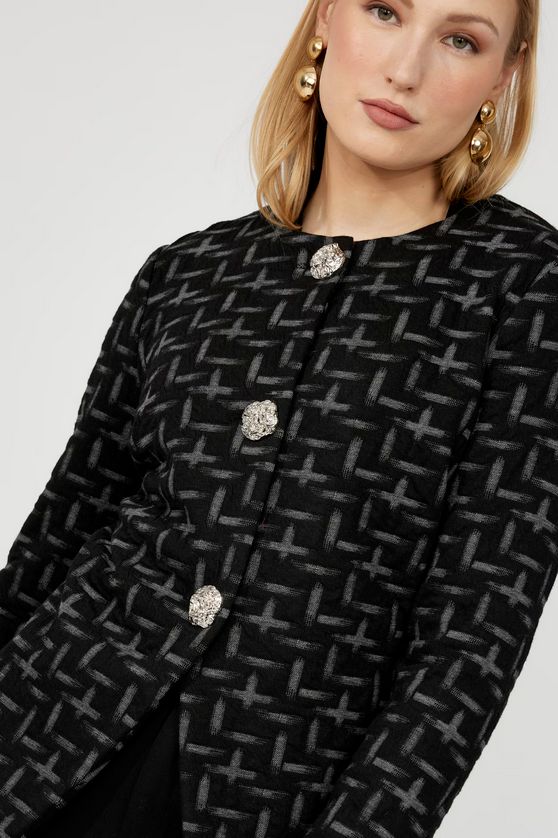Frank Lyman 253385 Women's Knit Jacket w/ Buttons