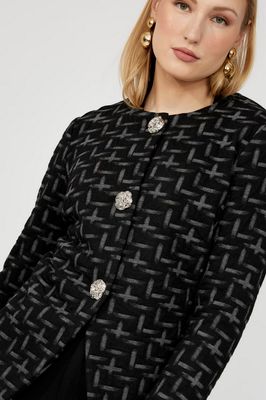 Frank Lyman 253385 Women's Knit Jacket w/ Buttons/