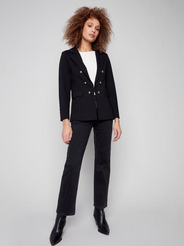 Charlie B C6394/633B Women's Blazer w/ Hook & Eye Closure