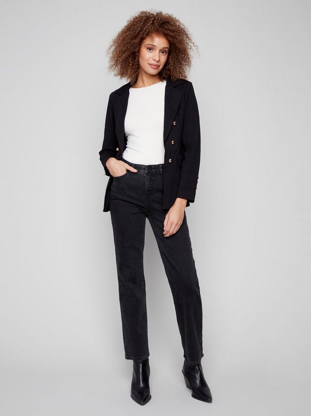 Charlie B C6394/633B Women's Blazer w/ Hook & Eye Closure