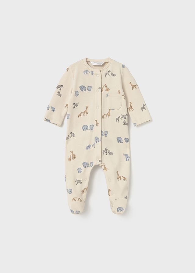 Mayoral 2714 Baby Boy Button Down Footsie/