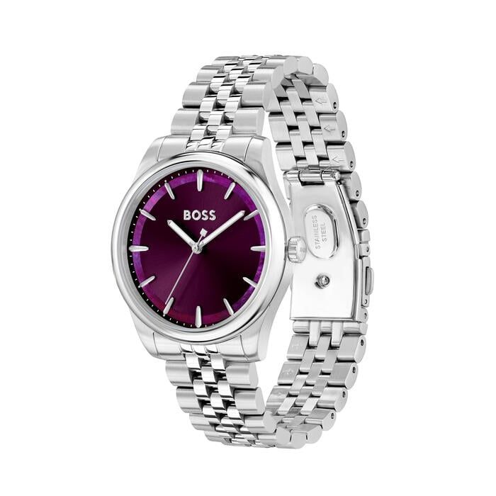 BOSS 1502778-GRACEFUL Women's Stainless Steel Watch w/ Red Mother of Pearl Index/ 36mm
