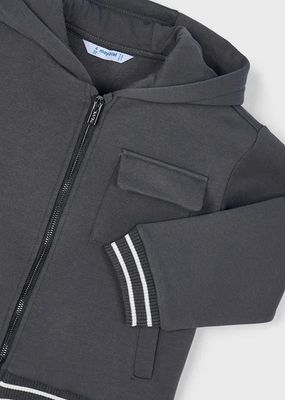 Mayoral 4427 Boy's Fleece Zip Up Hoodie/