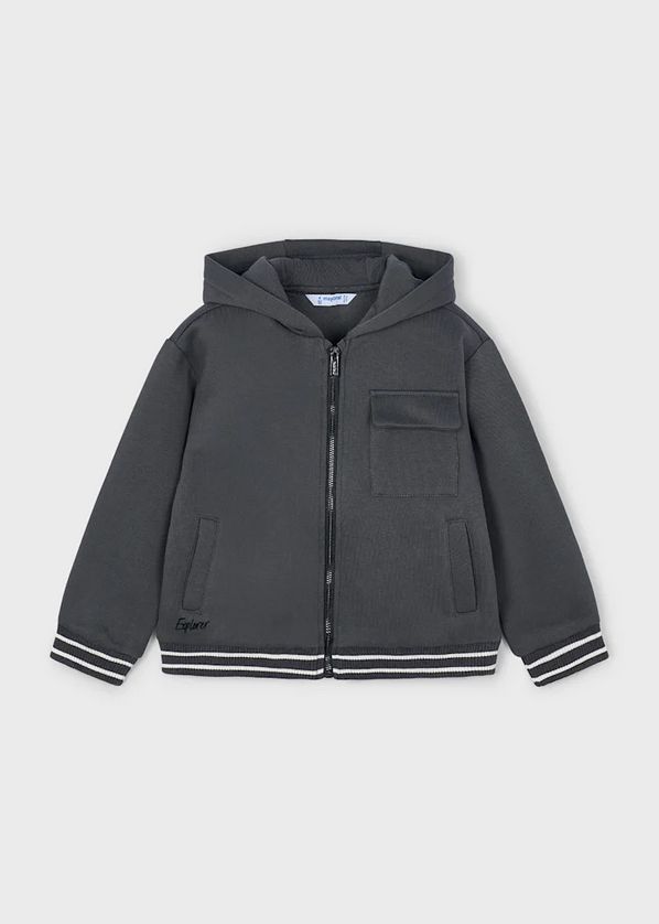 Mayoral 4427 Boy's Fleece Zip Up Hoodie