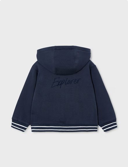 Mayoral 4427 Boy's Fleece Zip Up Hoodie