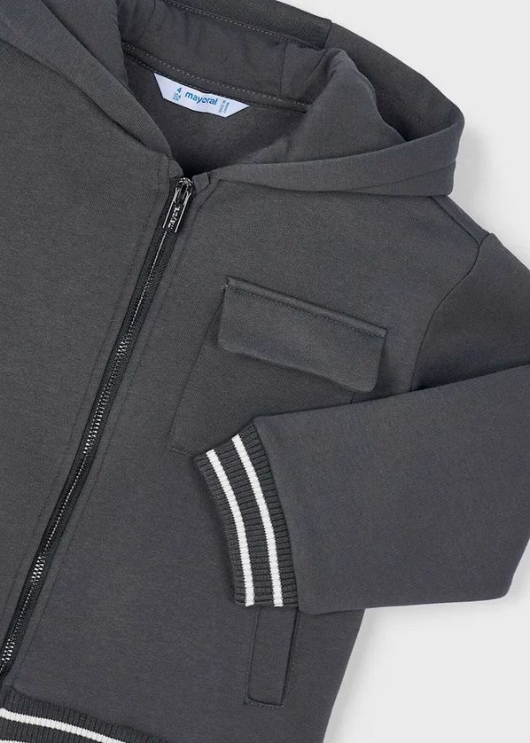 Mayoral 4427 Boy's Fleece Zip Up Hoodie