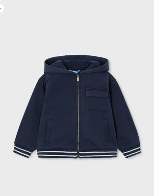 Mayoral 4427 Boy's Fleece Zip Up Hoodie/