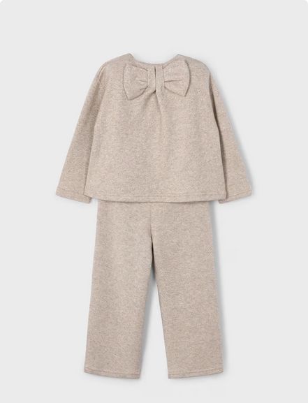 Mayoral 4584 Girl's Long Sleeve Shimmer Top & Jogger Set
