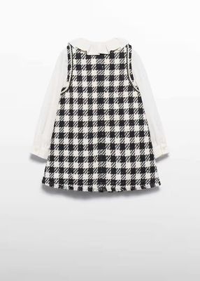 Abel & Lula 5526 Girl's LS Checkered Dress/