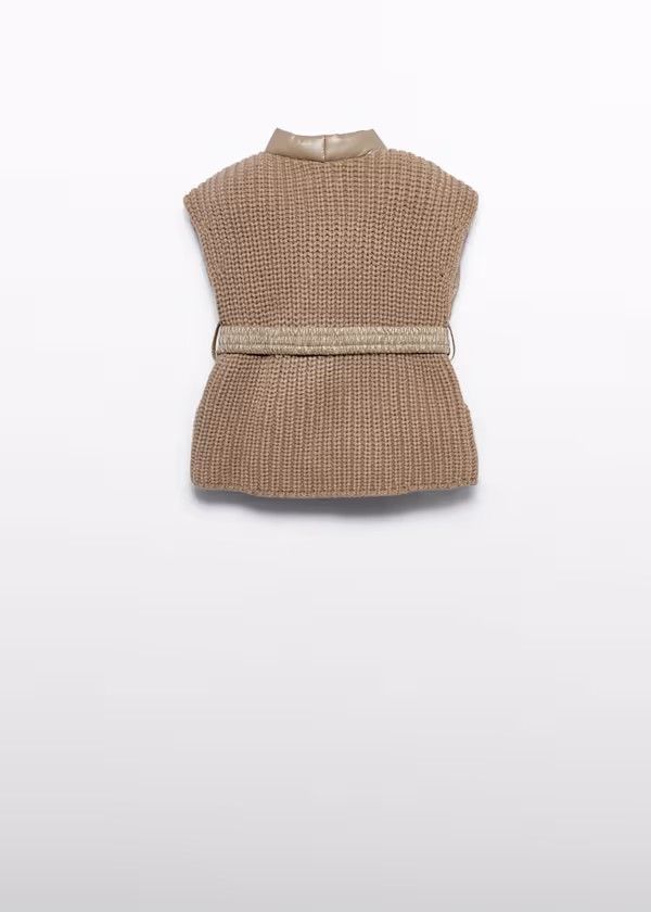 Abel & Lula 5839 Girl's Puffer Vest w/ Belt
