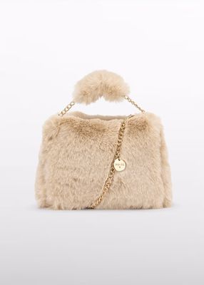Abel & Lula 5980 Girl's Faux Fur Handbag/ Cross Body Bag/ ALMENDRA