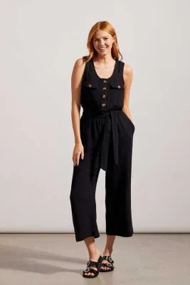 Tribal 7676O-4555 Women's Front Button Up Jumpsuit