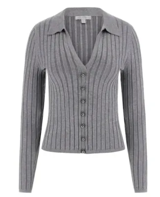 Guess W5BR51Z2YK2 Women's Long Sleeve Ribbed Miranda Sweater