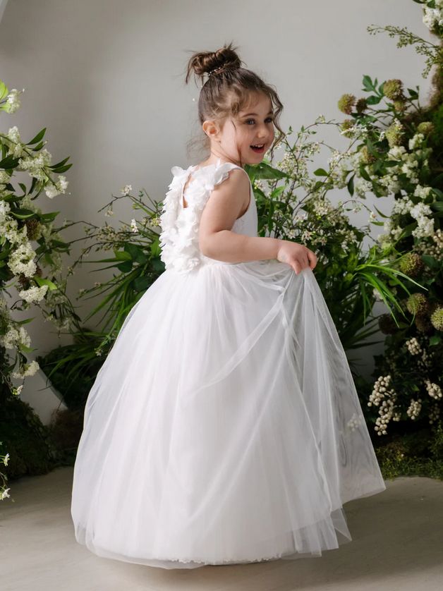 Teter Warm FS13 Girl’s Flower Girl/Communion Dress – Ivory