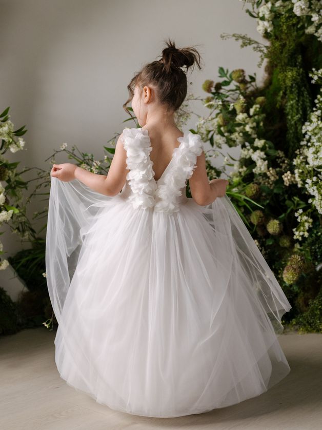 Teter Warm FS13 Girl’s Flower Girl/Communion Dress – Ivory